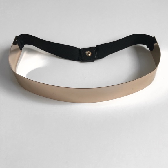 LAST 2!!! Gold Elastic Waist Band Belt - Picture 3 of 5